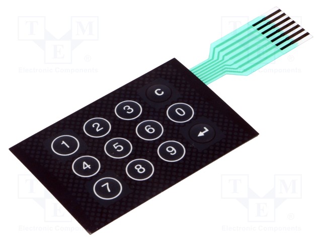 Keypad: membrane; Series: SOFT-CASE