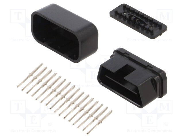 Enclosure: OBD; X: 48.3mm; Y: 18mm; Z: 24.7mm; ABS; black