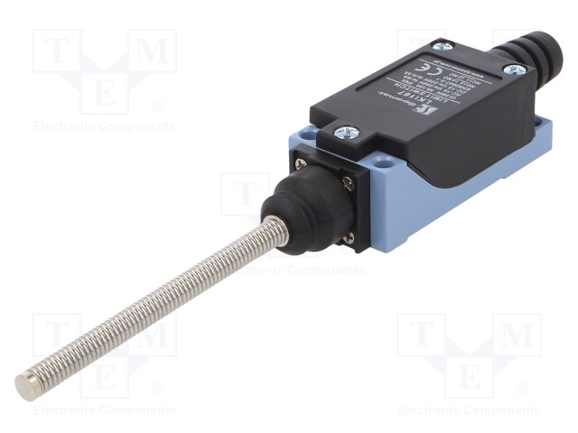 Limit switch; spring, total length 100mm; NO + NC; 5A; IP65