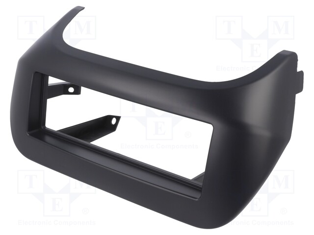 Radio mounting frame; Citroën,Fiat,Peugeot; 1 DIN; black