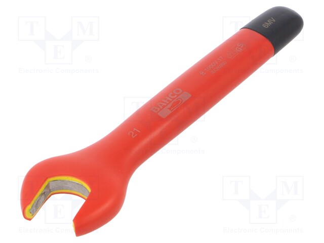 Key; insulated,spanner; 21mm; IEC 60900,VDE; tool steel; 1kV