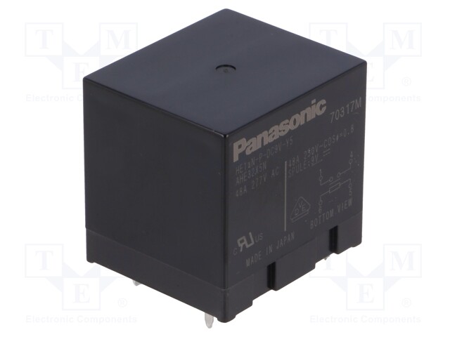 Relay: electromagnetic; SPST-NO; Ucoil: 9VDC; Icontacts max: 48A
