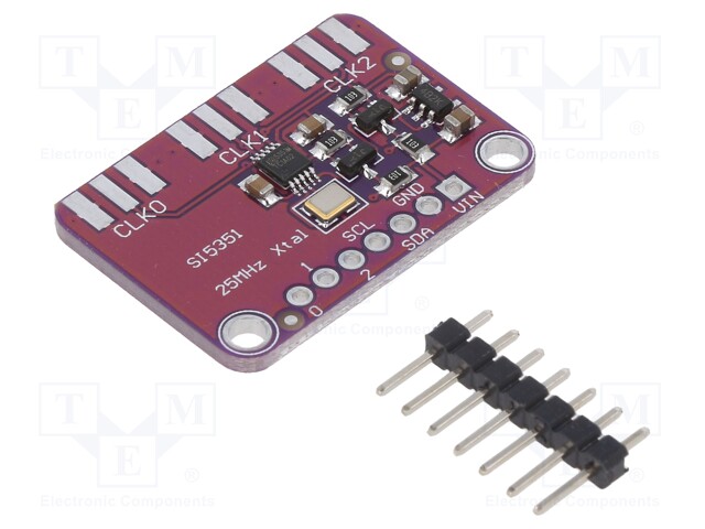 Generator: signal; 3÷5VDC; I2C; Si5351; 30.7x21.6mm