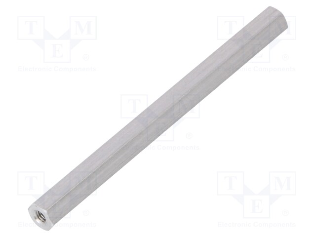 Screwed spacer sleeve; Int.thread: M2,5; 60mm; hexagonal