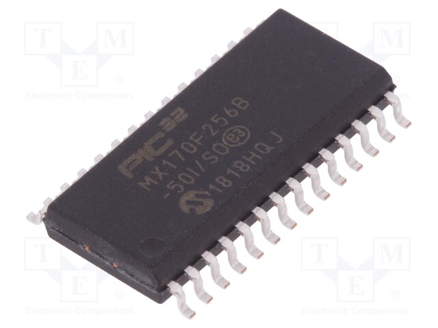 PIC microcontroller; Memory: 256kB; SRAM: 64kB; 2.3÷3.6VDC; SMD