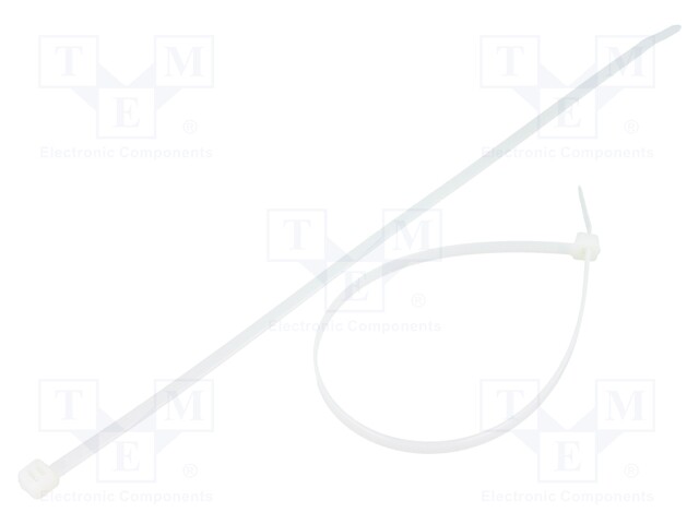 Cable tie; L: 280mm; W: 4.8mm; polyamide; 333N; natural; Ømax: 76mm