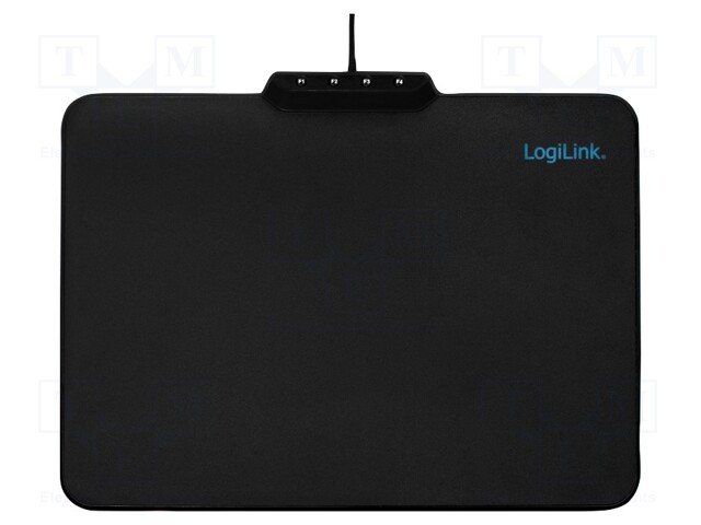 Mouse pad; black; Features: with LED; 360x260mm