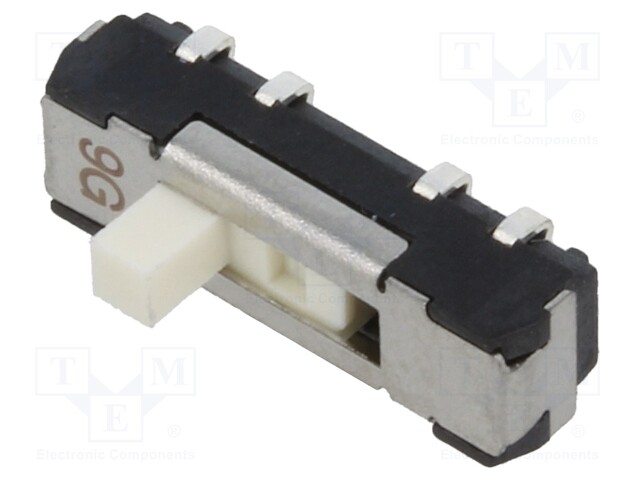 Switch: slide; Pos: 3; DP3T; 0.2A/12VDC; ON-ON-ON; Mounting: SMT