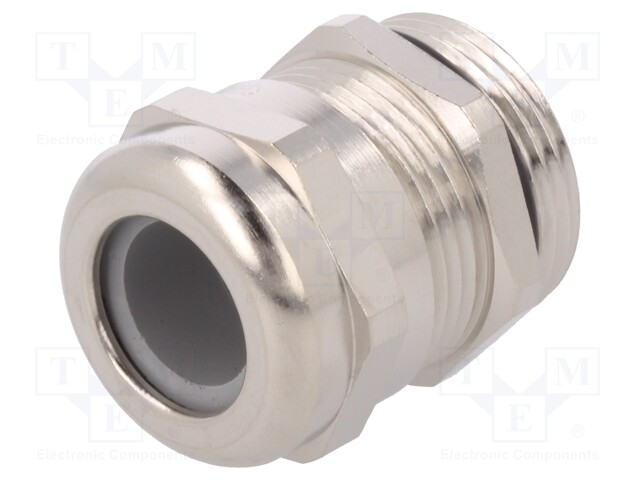 Cable gland; PG16; IP68; Mat: brass; Body plating: nickel