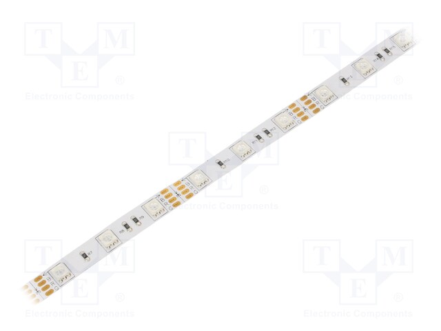 LED tape; RGB; LED/m: 48; SMD; 5050; 12V; 10mm; without cover; IP20