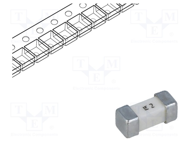 Fuse: fuse; quick blow; 2A; 250V; SMD; ceramic; Case: 2410; 476