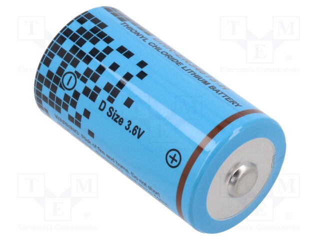 Battery: lithium; 3.6V; D; Ø34.2x61.5mm; 14500mAh