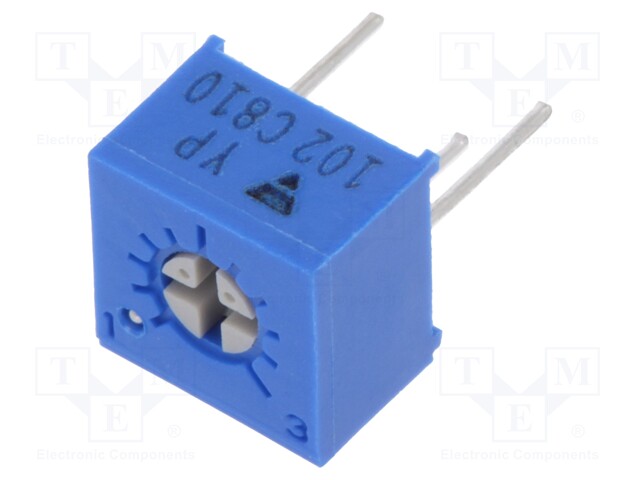 Potentiometer: mounting; single turn,horizontal; 1kΩ; 500mW; ±10%