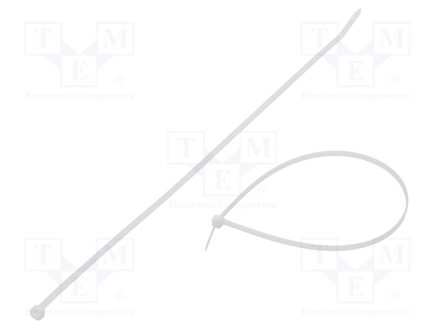 Cable tie; L: 370mm; W: 4.8mm; polyamide; 215N; natural; -40÷85°C