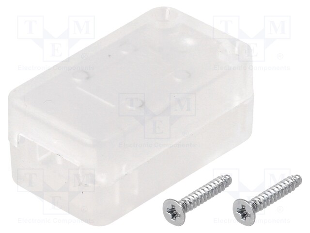 Enclosure: for USB; X: 20mm; Y: 35mm; Z: 15.5mm; ABS