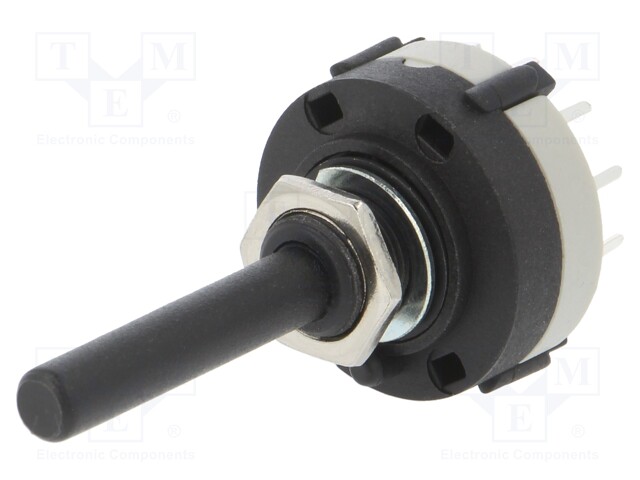 Switch: rotary; Pos: 4; 0.3A/125VAC; 1A/30VDC; Poles number: 3; 30°