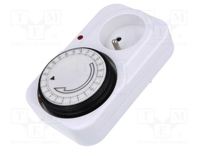 Programmable time switch; 15min÷24h; 250VAC/16A; 230VAC; PIN: 2