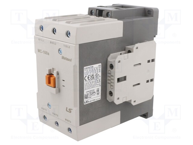 Contactor: 3-pole; NO x3; Auxiliary contacts: NO + NC; 400VAC