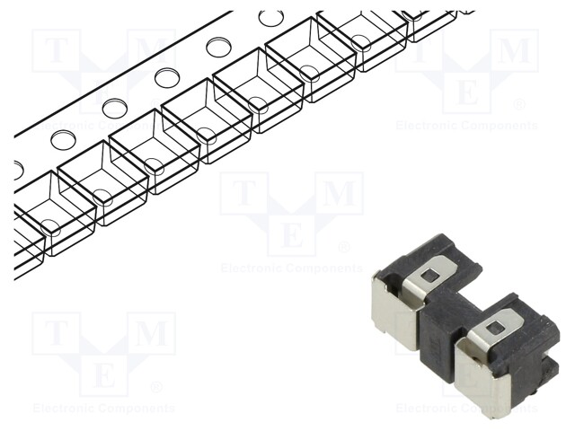 Fuse holder; Mounting: SMT; -40÷85°C; 5A; Mat: thermoplastic; 10mΩ