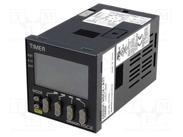 Timer; Range: 0,01s÷9999h; SPDT; 100÷240VAC; DIN,socket,on panel