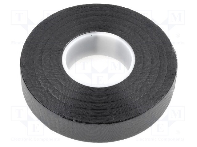 Tape: self-amalgamating; black; 19mm; L: 10m; D: 0.5mm; -40÷90°C