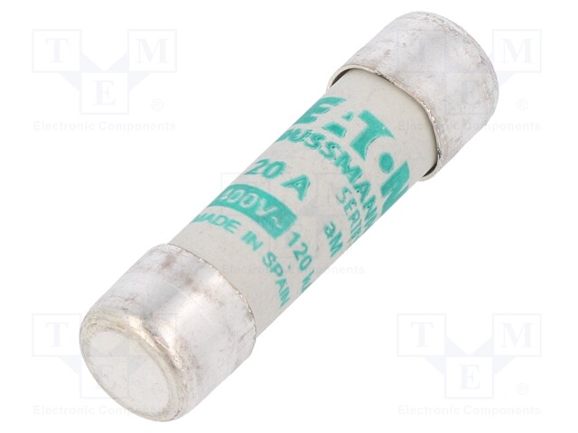 Fuse, Industrial / Power, Class aM Series, 20 A, 400 VAC, 10mm x 38mm, 13/32" x 1-1/2"