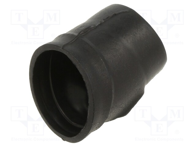 Heat shrink boot; glueless,angular; black; elastomer; -75÷175°C