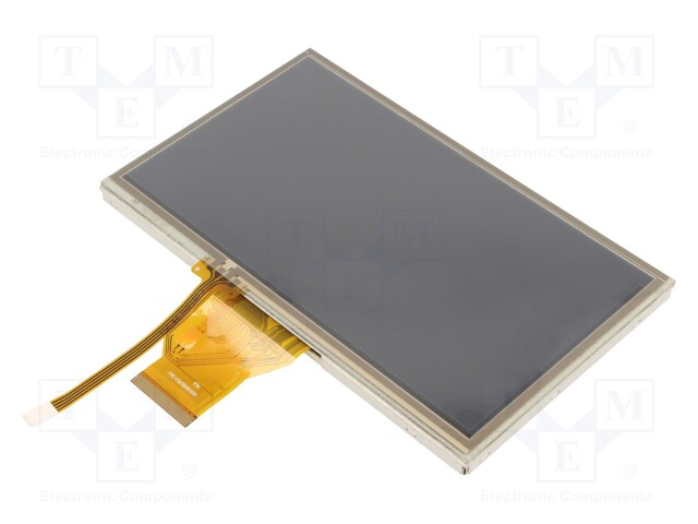 Display: TFT; 7"; 800x480; Illumin: LED; Dim: 165x100x7.3mm