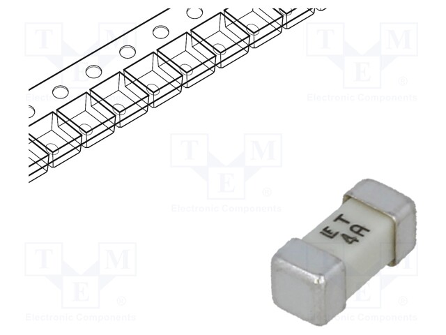 Fuse: fuse; time-lag; 4A; 125V; SMD; ceramic; Case: 2410; 454