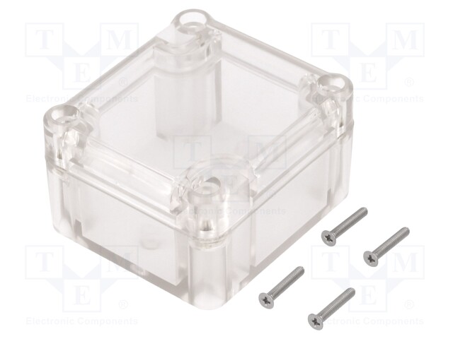 Enclosure: multipurpose; X: 57mm; Y: 63mm; Z: 37mm; ABS; gasket; IP65