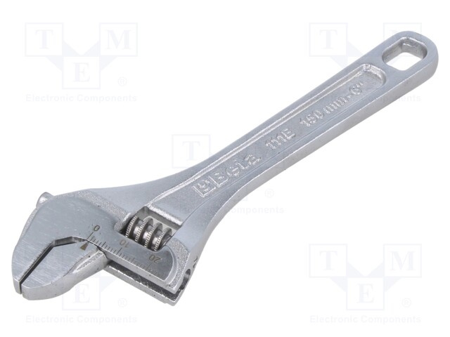 Wrench; adjustable; 150mm; Max jaw capacity: 24mm