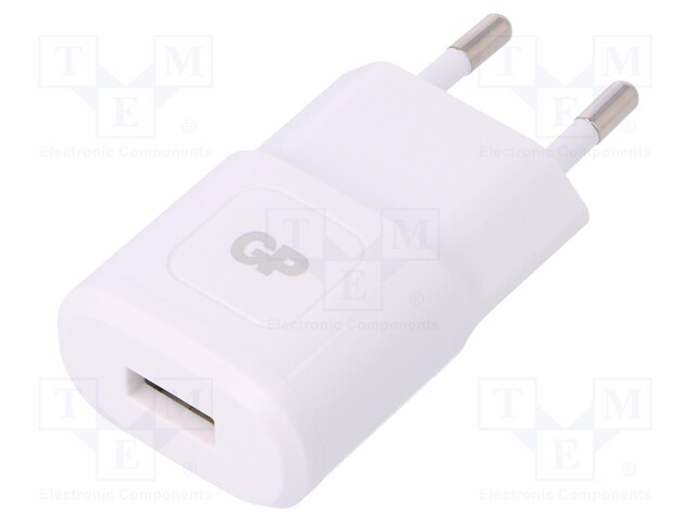 Charger: USB; Usup: 100÷240VAC; Out: USB A socket; 5V; 1.2A