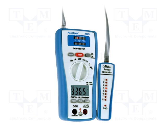 Digital multimeter; LCD 3,5 digit (2000); VAC: 2/20/200/600V