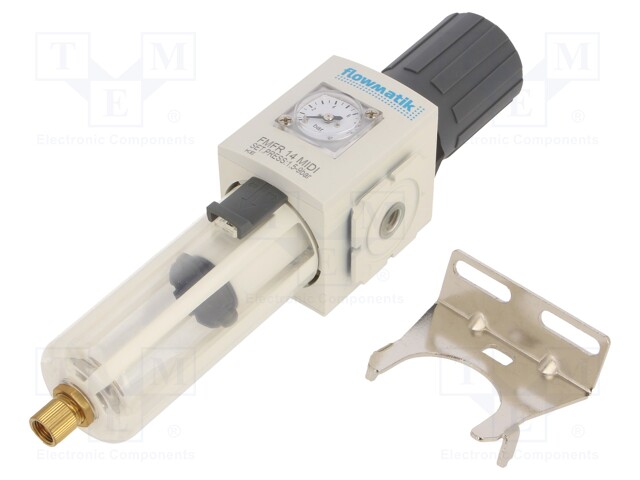 Compressed air regulator; 2300l/min; 1.5÷10bar; 5um; 477g