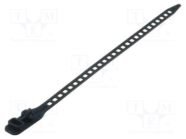 Cable tie; multi use; L: 180mm; W: 7mm; polyurethane; 57N; black