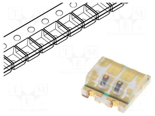 LED; SMD; 0603; red/green; 1.6x1.5x0.65mm; 120°; 1.6÷2.4/2.6÷3.4V