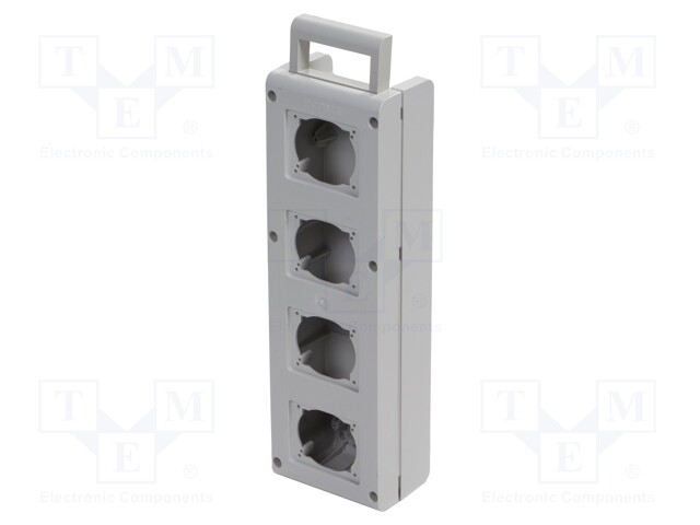 Enclosure: junction box; wall mount,for wall mounting; grey