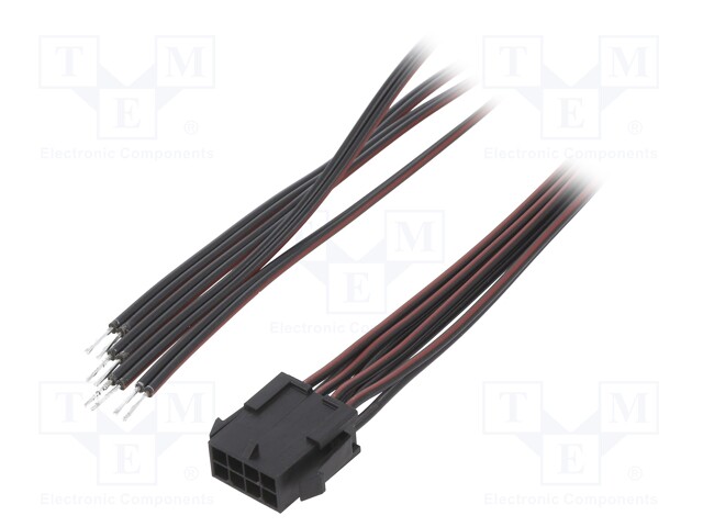 Cable; Micro-Fit 3.0; MX-43020-0800,male,cables; PIN: 8; 0.6m; 4A