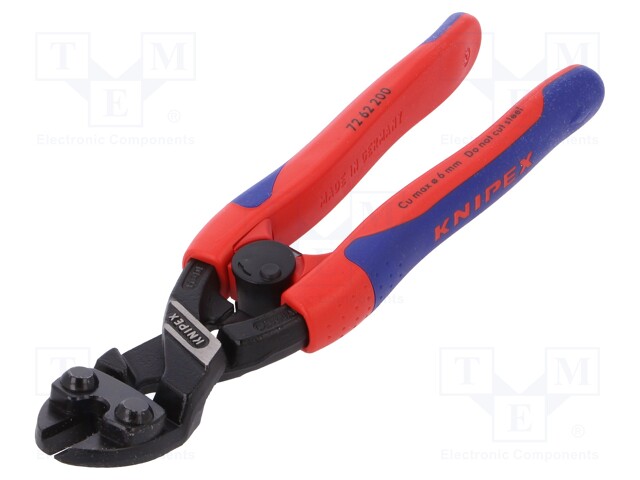 Pliers; cutting; blackened tool,two-component handle grips