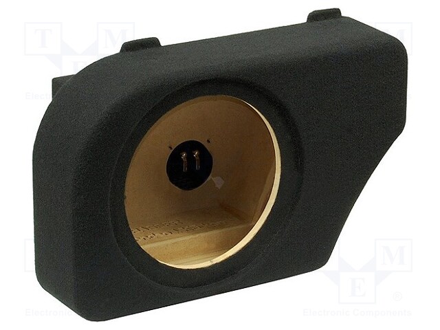 Car loudspeaker enclosure; MDF; black; textil; 15l; 250mm; 286mm