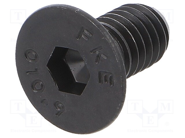 Screw; M6x12; DIN: 7991; Head: countersunk; imbus; steel; HEX 4mm