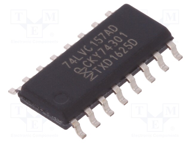 IC: digital; multiplexer; Channels: 4; IN: 2; SMD; SO16; Series: LVC