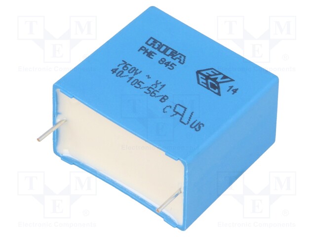 Capacitor: polypropylene; X1; 330nF; 760VAC; ±20%; THT; -40÷105°C