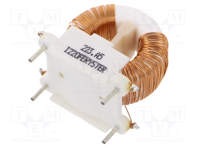 Inductor: wire; THT; 22mH; 500mA; 650mΩ; 230VAC; 15.24x22.86mm