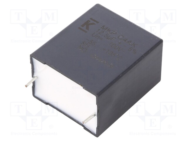 Capacitor: polypropylene; DC-Link; 12uF; ESR: 6.05mΩ; THT; ±5%