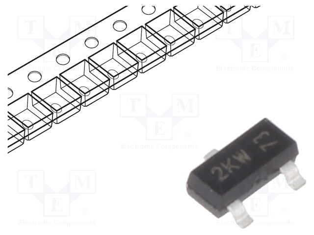 Diode: Schottky rectifying; SMD; 30V; 0.2A; Ufmax: 0.6V; SOT23