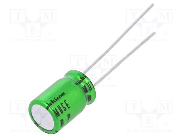 Capacitor: electrolytic; bipolar; THT; 47uF; 16V; Ø8x11.5mm; ±20%