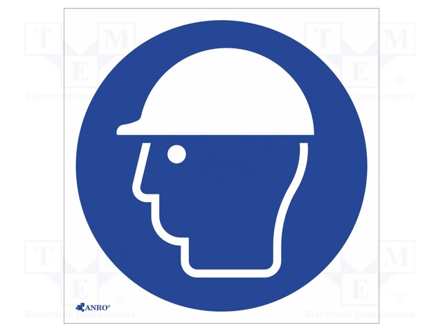 Safety sign; regulatory; Mat: PVC; W: 200mm; H: 200mm