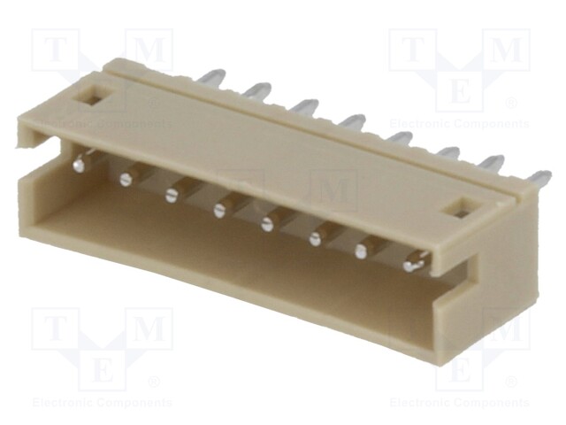 Socket; wire-board; male; 1.5mm; PIN: 8; THT; 100V; 1A; tinned; 20mΩ