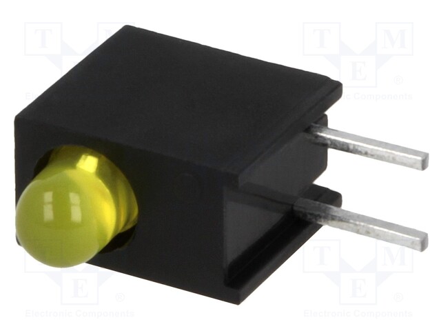 LED; in housing; yellow; 3mm; No.of diodes: 1; 20mA; 60°; 2.1÷2.5V